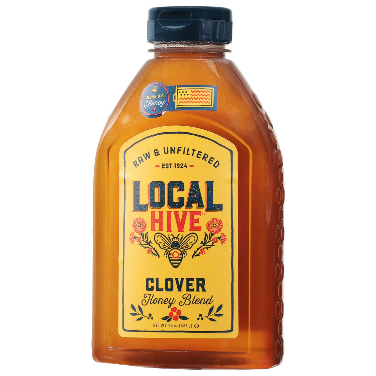 slide 7 of 9, Local Hive Honey Raw & Unfiltered Authentic Clover - 24 Oz, 24 oz