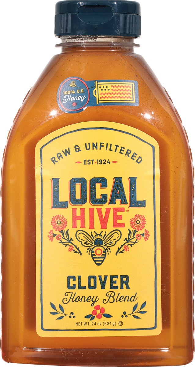 slide 5 of 9, Local Hive Honey Raw & Unfiltered Authentic Clover - 24 Oz, 24 oz