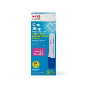 slide 1 of 1, CVS Health One Step Pregnancy Tests, 2 Pk, 2 ct