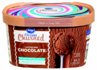 slide 1 of 1, Kroger Lactose Free / No Sugar Added Deluxe Churned Chocolate Ice Cream, 48 fl oz