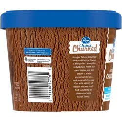 Kroger Lactose Free / No Sugar Added Deluxe Churned Chocolate Ice Cream