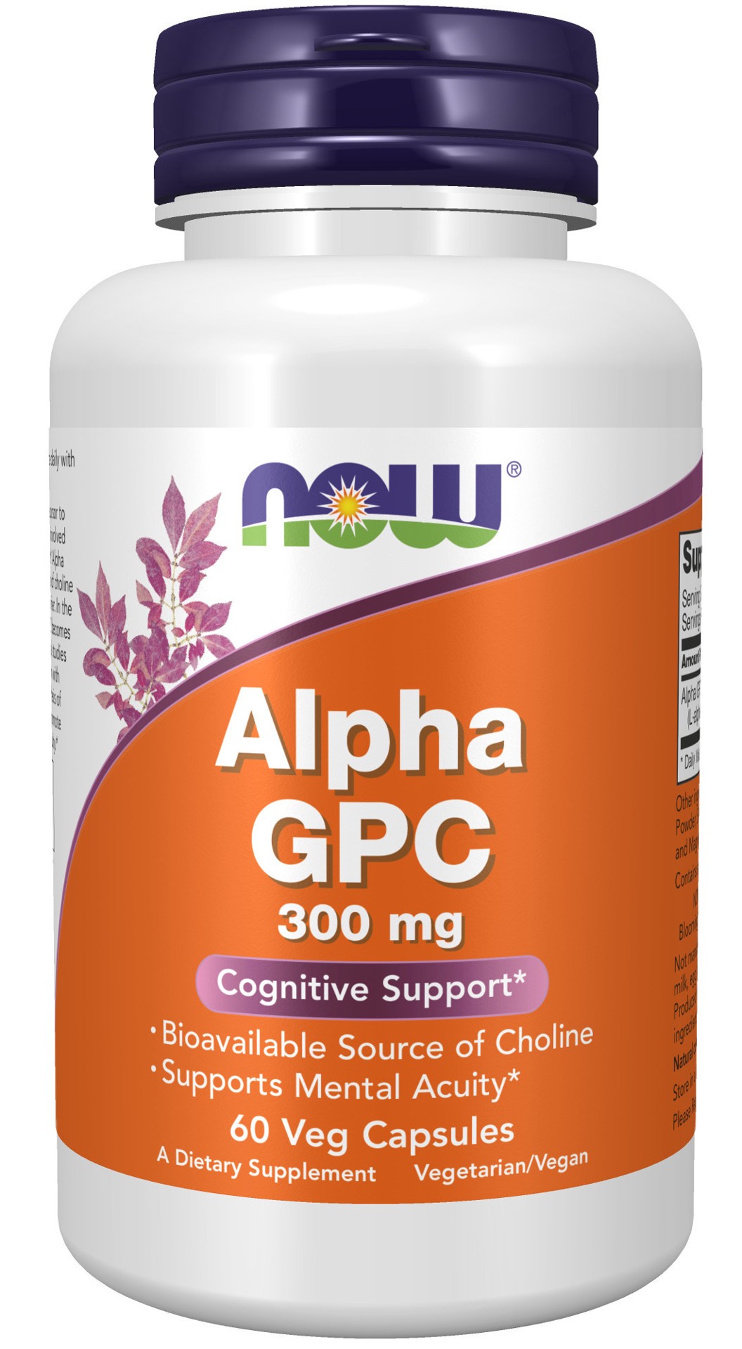 slide 1 of 4, NOW Foods Alpha GPC 300 mg - 60 Veg Capsules, 60 ct