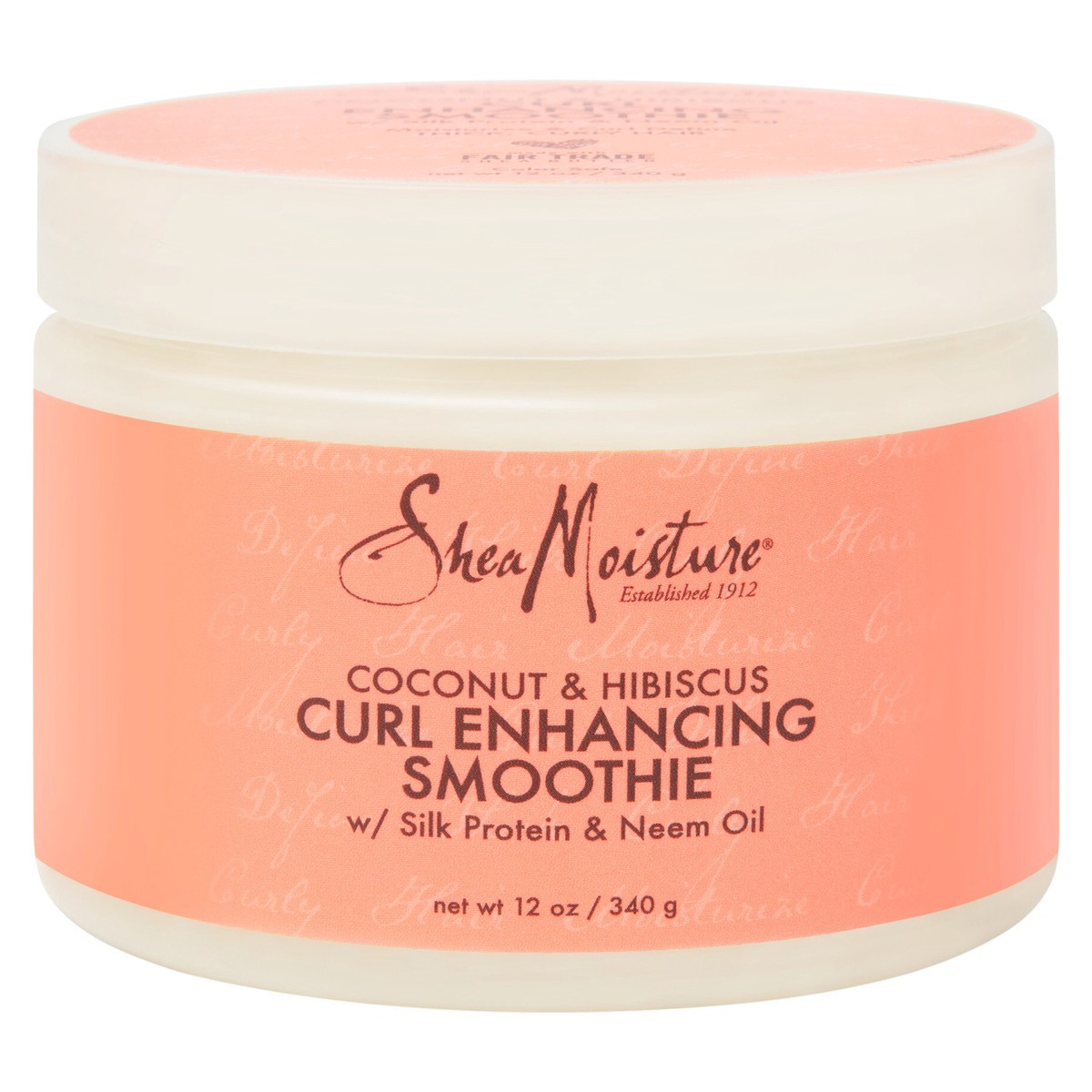 slide 2 of 7, SheaMoisture Smoothie Curl Enhancing Cream Coconut and Hibiscus, 12 oz, 12 oz