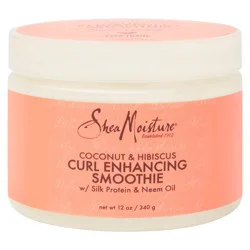 SheaMoisture Smoothie Curl Enhancing Cream Coconut and Hibiscus, 12 oz