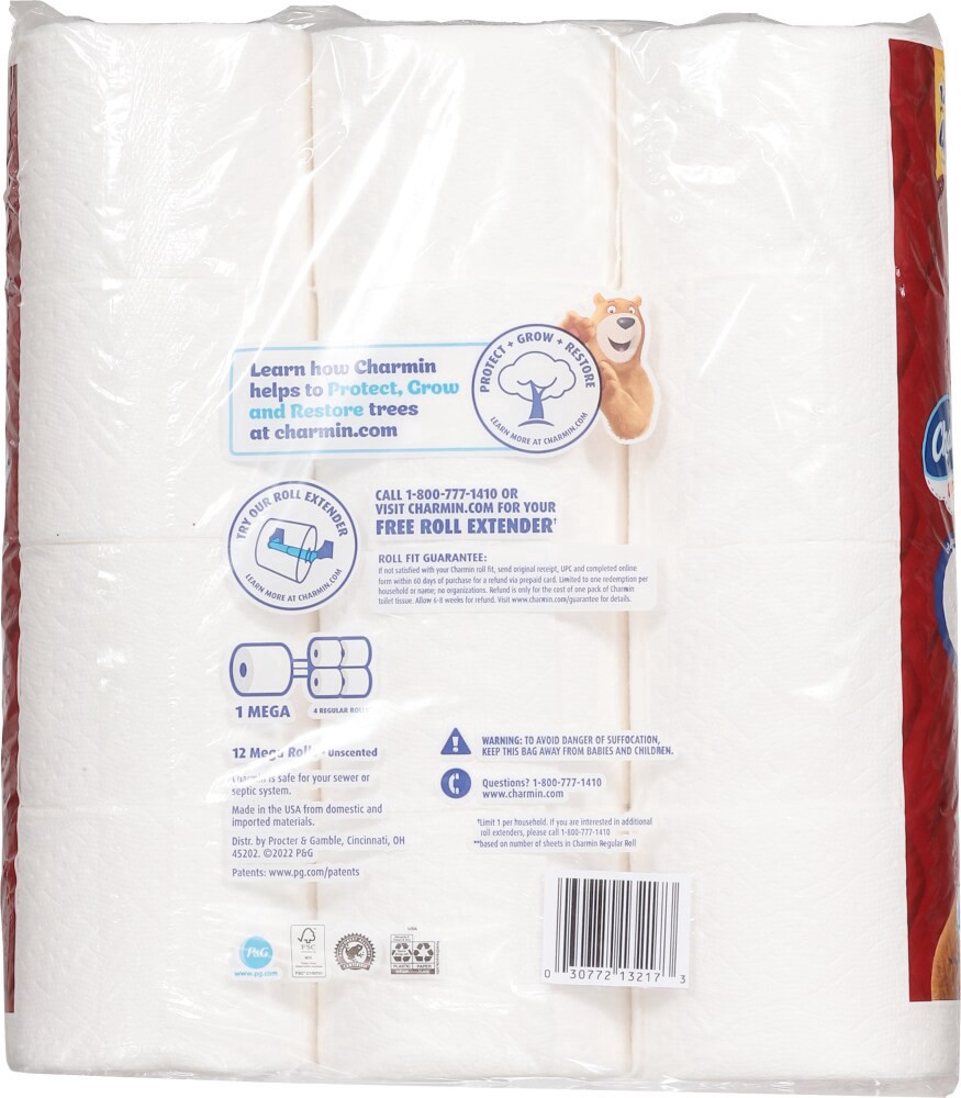slide 4 of 4, Charmin Ultra Strong Mega Roll 12 Coun, 12 ct