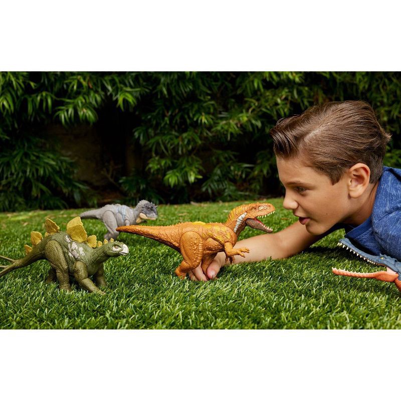 slide 2 of 6, Jurassic World Hesperosaurus Wild Roar Action Figure, 1 ct