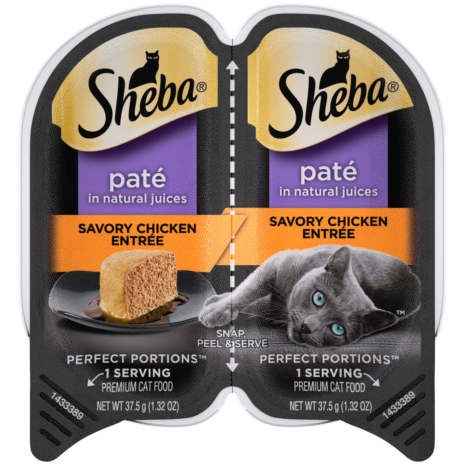 slide 1 of 7, Sheba Wet Cat Food Pate, Savory Chicken Entree, 2.6 oz