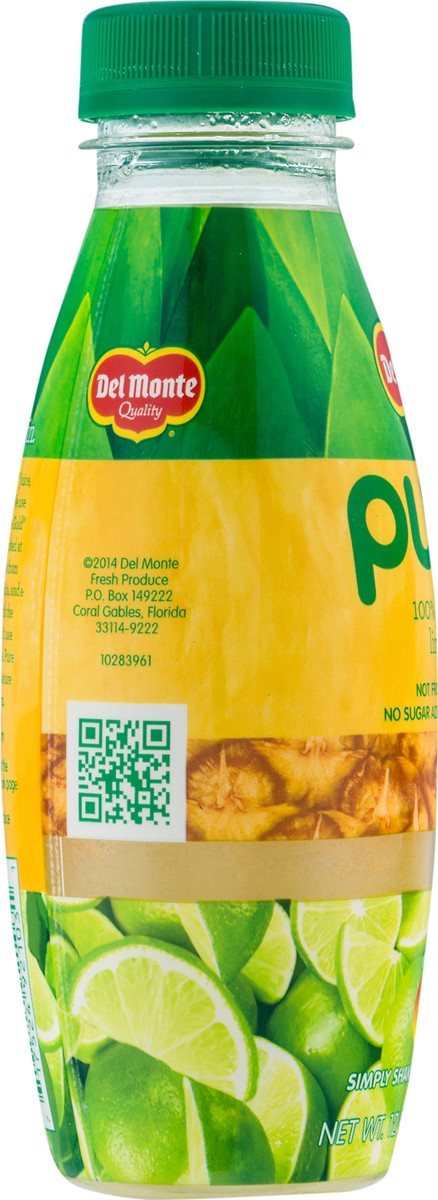 slide 10 of 12, Del Monte Pure Earth Pineapple Lime 100% Juice 12 fl oz, 12 fl oz