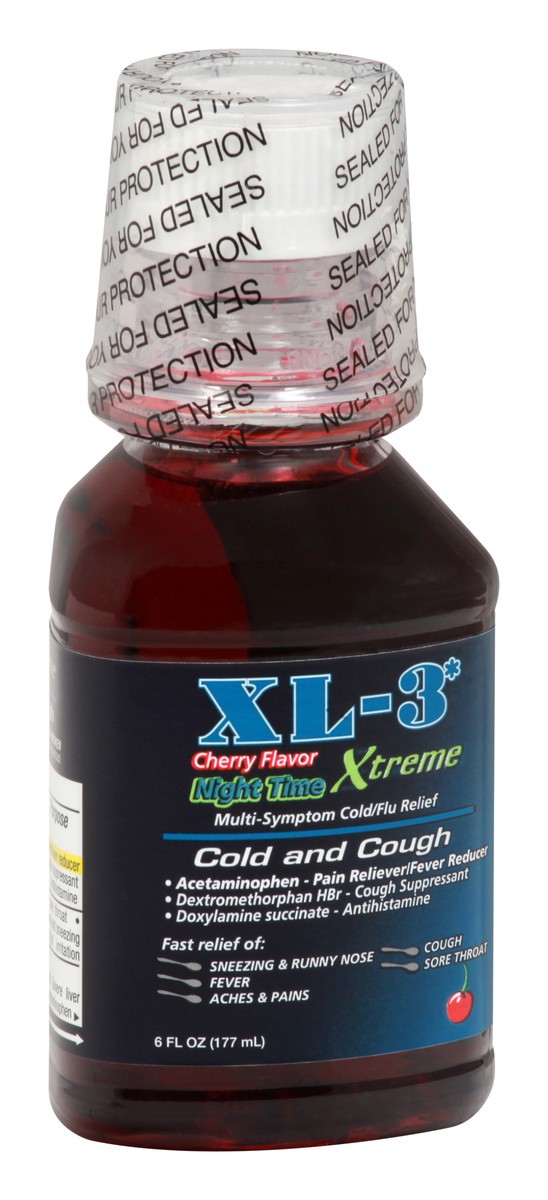 slide 2 of 9, XL 3 Cold and Cough 6 oz, 6 oz