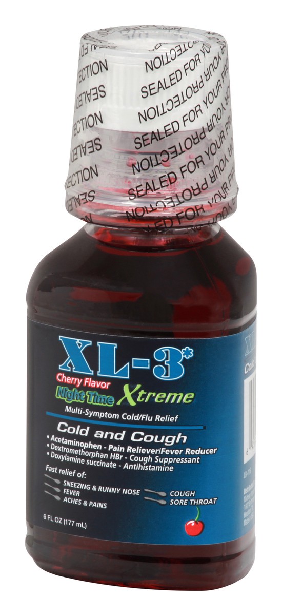 slide 3 of 9, XL 3 Cold and Cough 6 oz, 6 oz