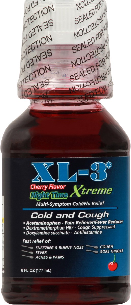 slide 1 of 9, XL 3 Cold and Cough 6 oz, 6 oz