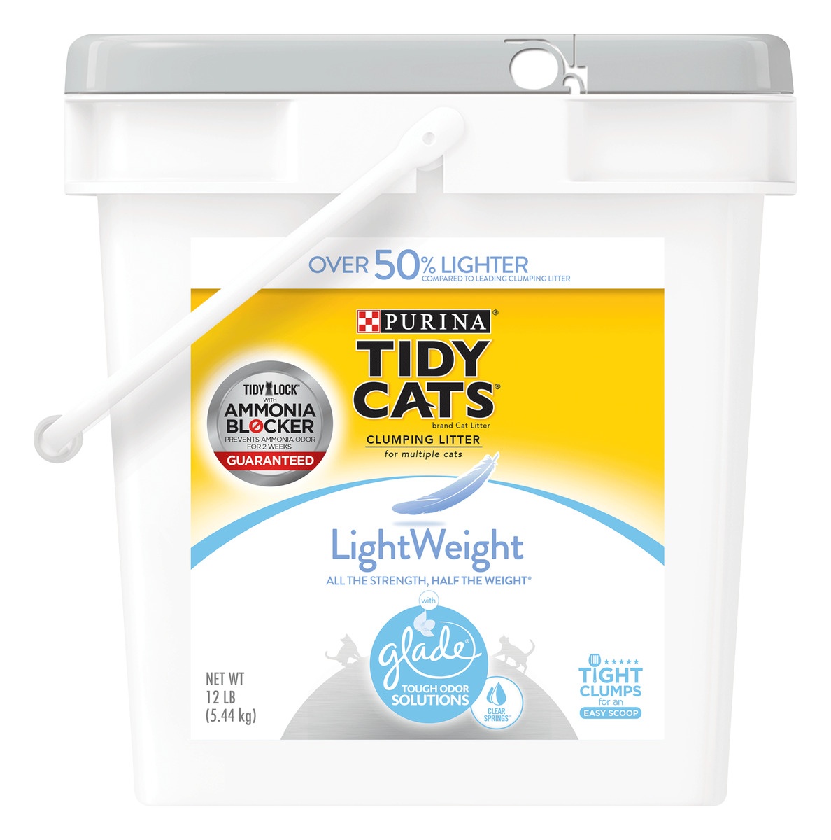 slide 1 of 1, Purina Tidy Cats LightWeight Clumping Cat Litter, 12 lb