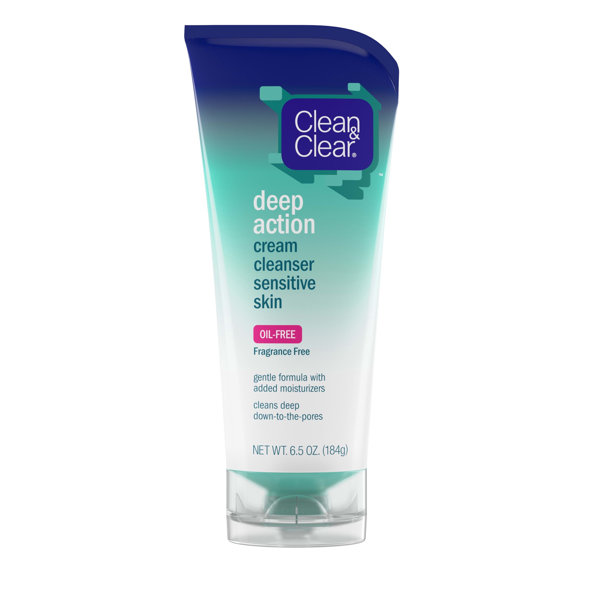 slide 1 of 7, Clean & Clear Deep Action Cream Cleanser Sensitive Skin, 6.5 oz