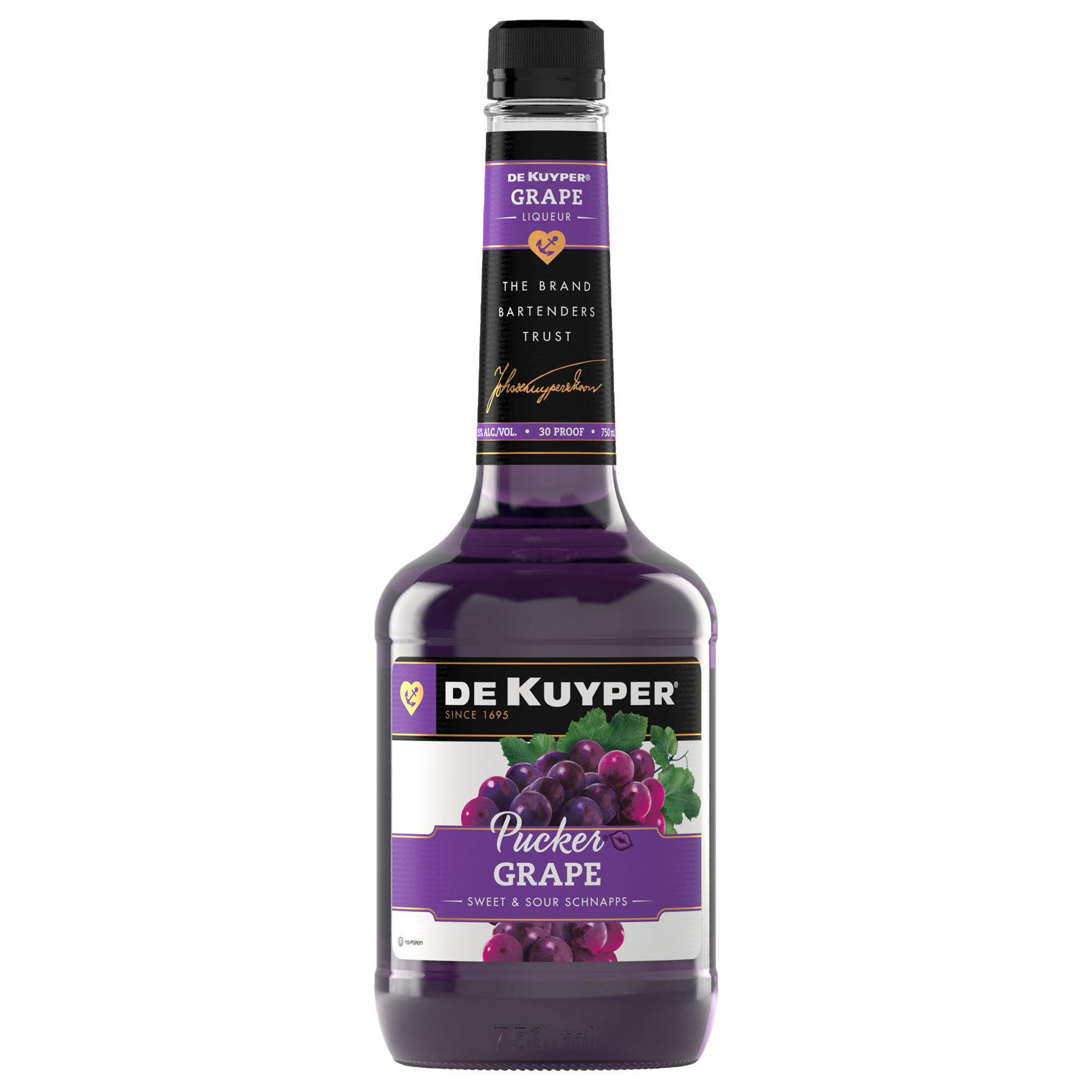 slide 2 of 2, Dekuyper Grape Pucker Liqueur, 750 ml