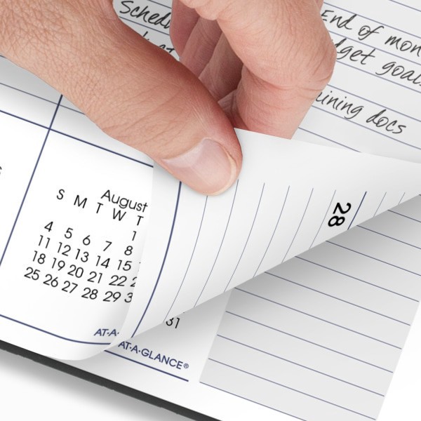 slide 5 of 9, 2024-2025 At-A-Glance Dayminder Academic Weekly/Monthly Planner, 8-1/2"" X 11"", Charcoal, July To June, Ayc52045, 1 ct