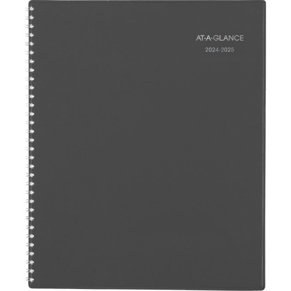 slide 7 of 9, 2024-2025 At-A-Glance Dayminder Academic Weekly/Monthly Planner, 8-1/2"" X 11"", Charcoal, July To June, Ayc52045, 1 ct