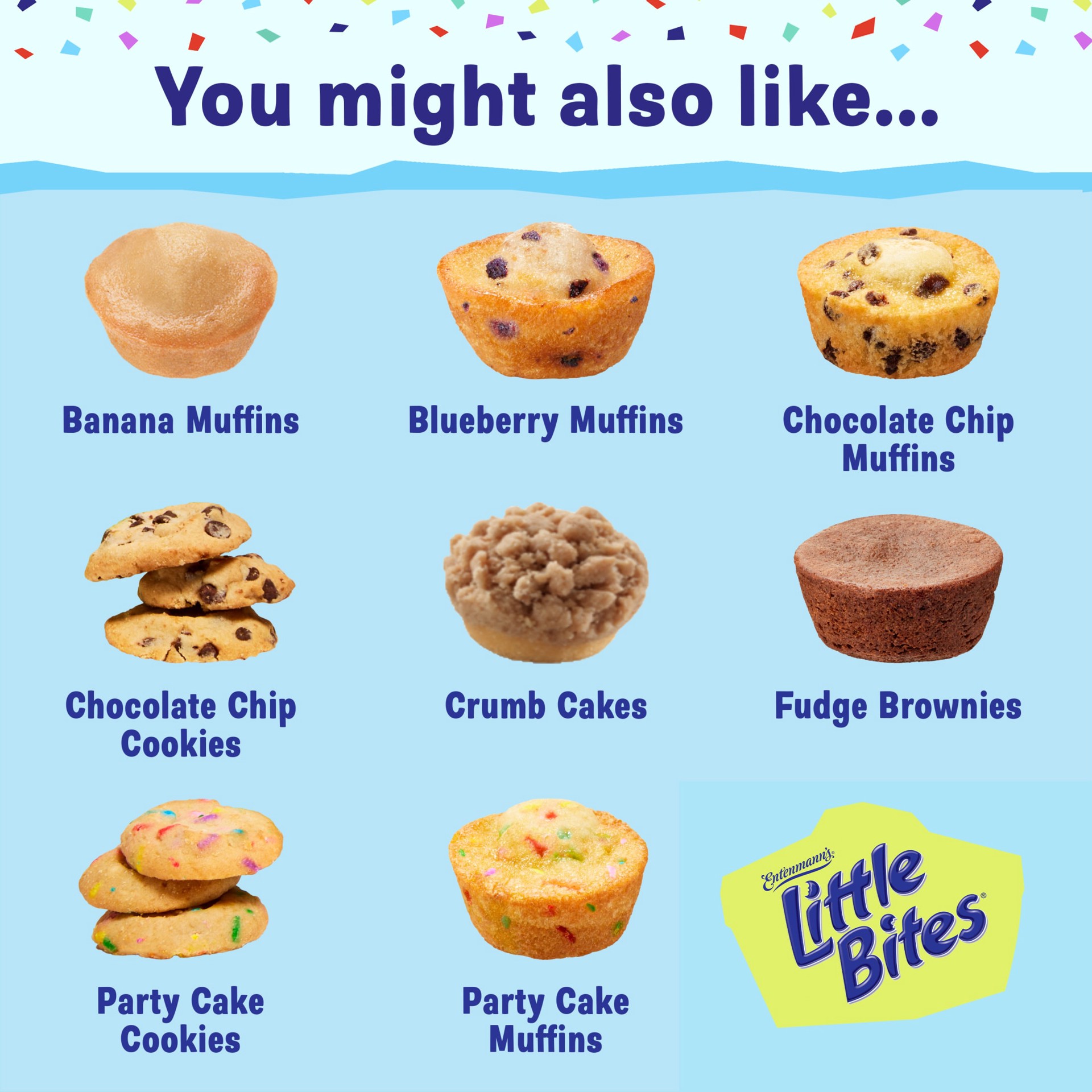 slide 7 of 8, Entenmann's Little Bites Blueberry (Value Pack) Mini Muffins, 10 packs, 16.5 oz, 10 ct