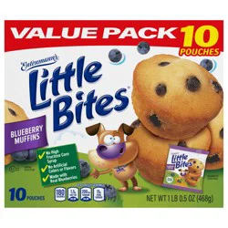 Entenmann's Little Bites Blueberry Mini Muffins, Value Pack, 10 packs, 16.5 oz