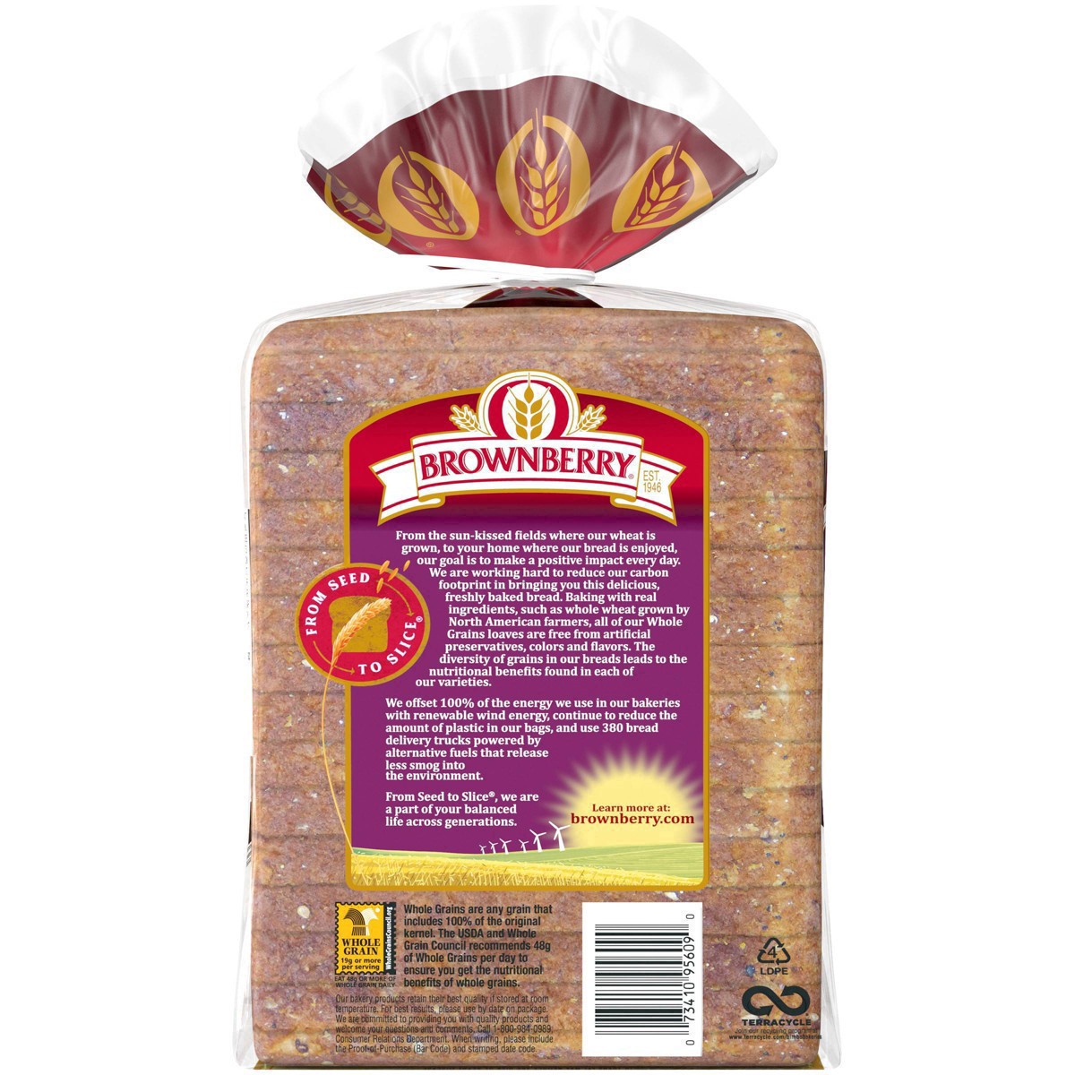 slide 22 of 30, Brownberry Whole Grains Healthy Multi-Grain Bread, 24 oz, 24 oz