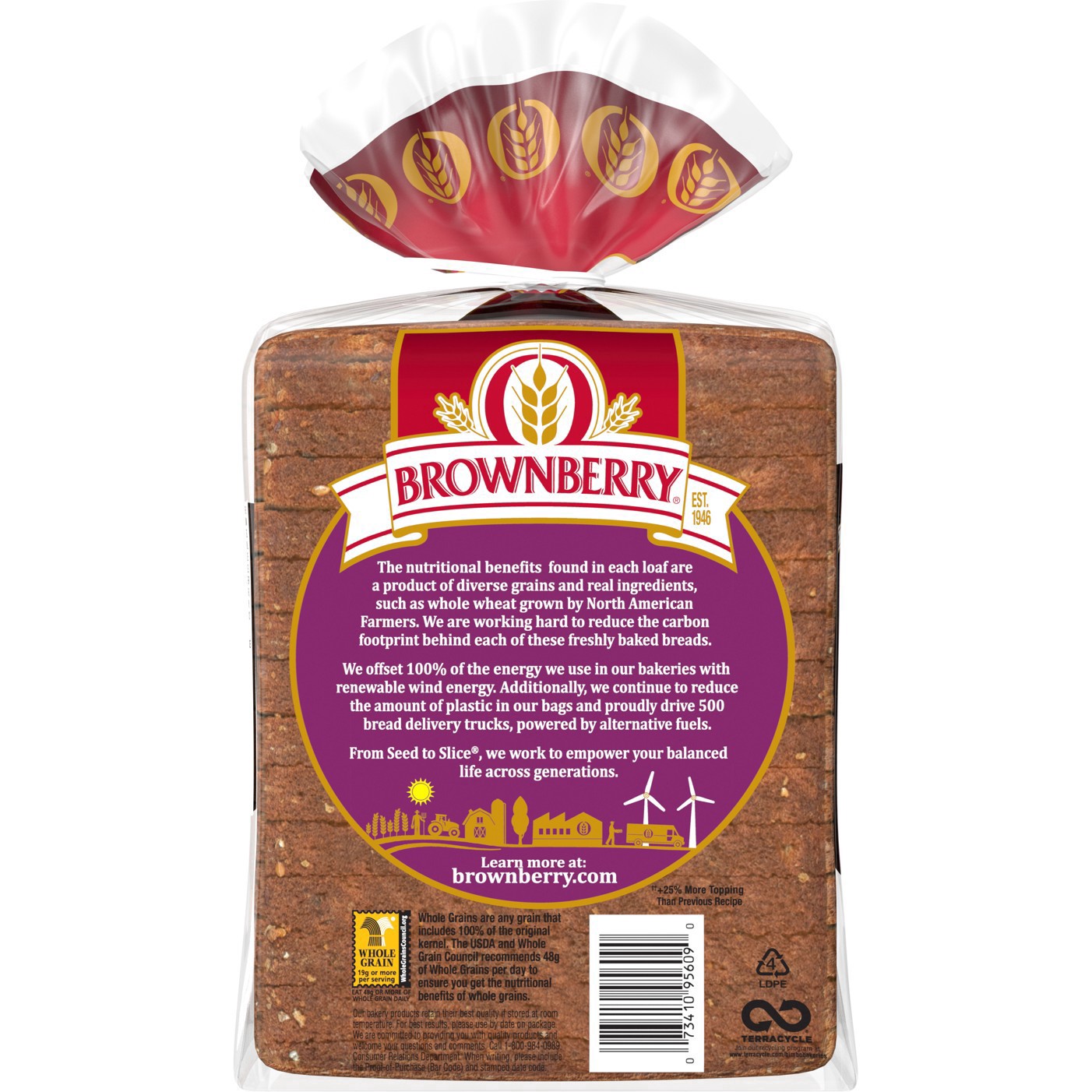 slide 23 of 30, Brownberry Whole Grains Healthy Multi-Grain Bread, 24 oz, 24 oz