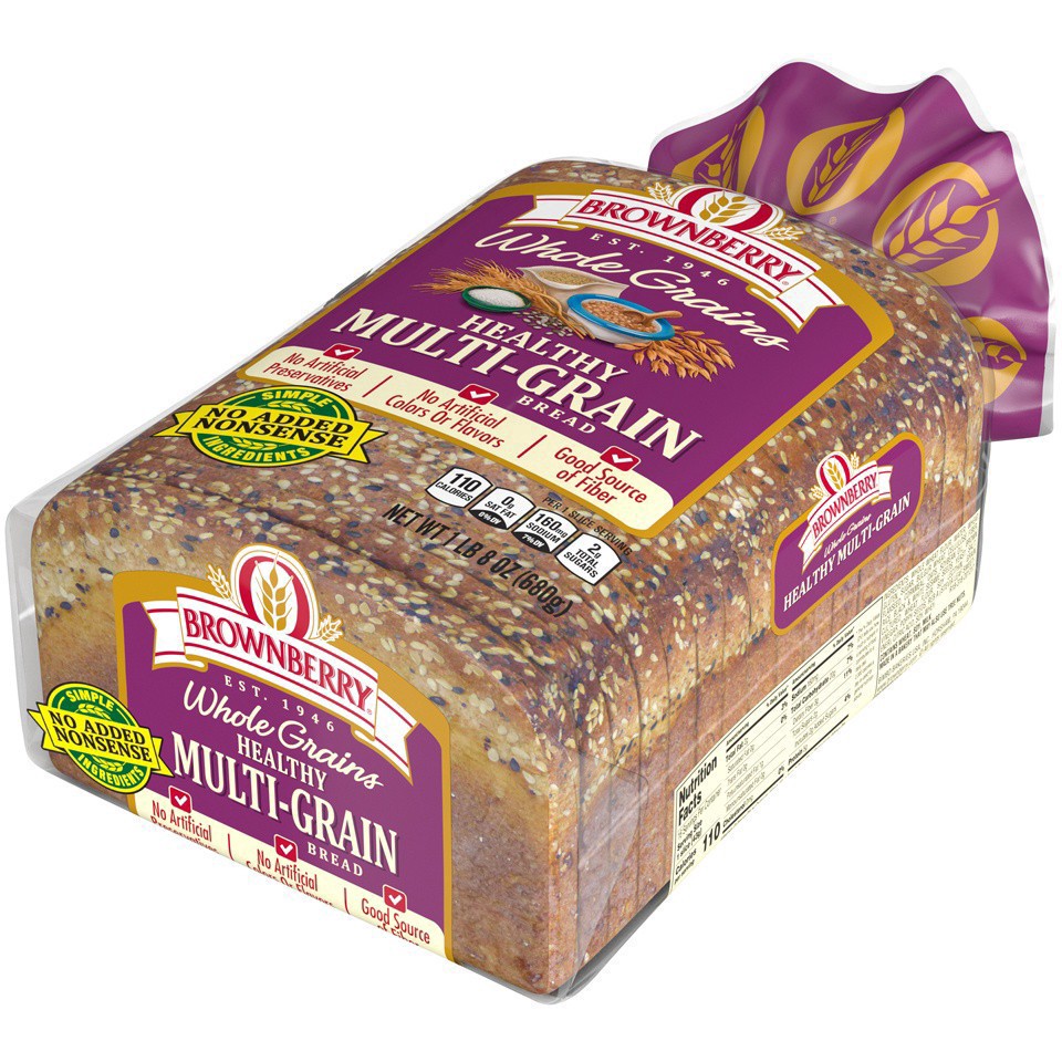 slide 30 of 30, Brownberry Whole Grains Healthy Multi-Grain Bread, 24 oz, 24 oz