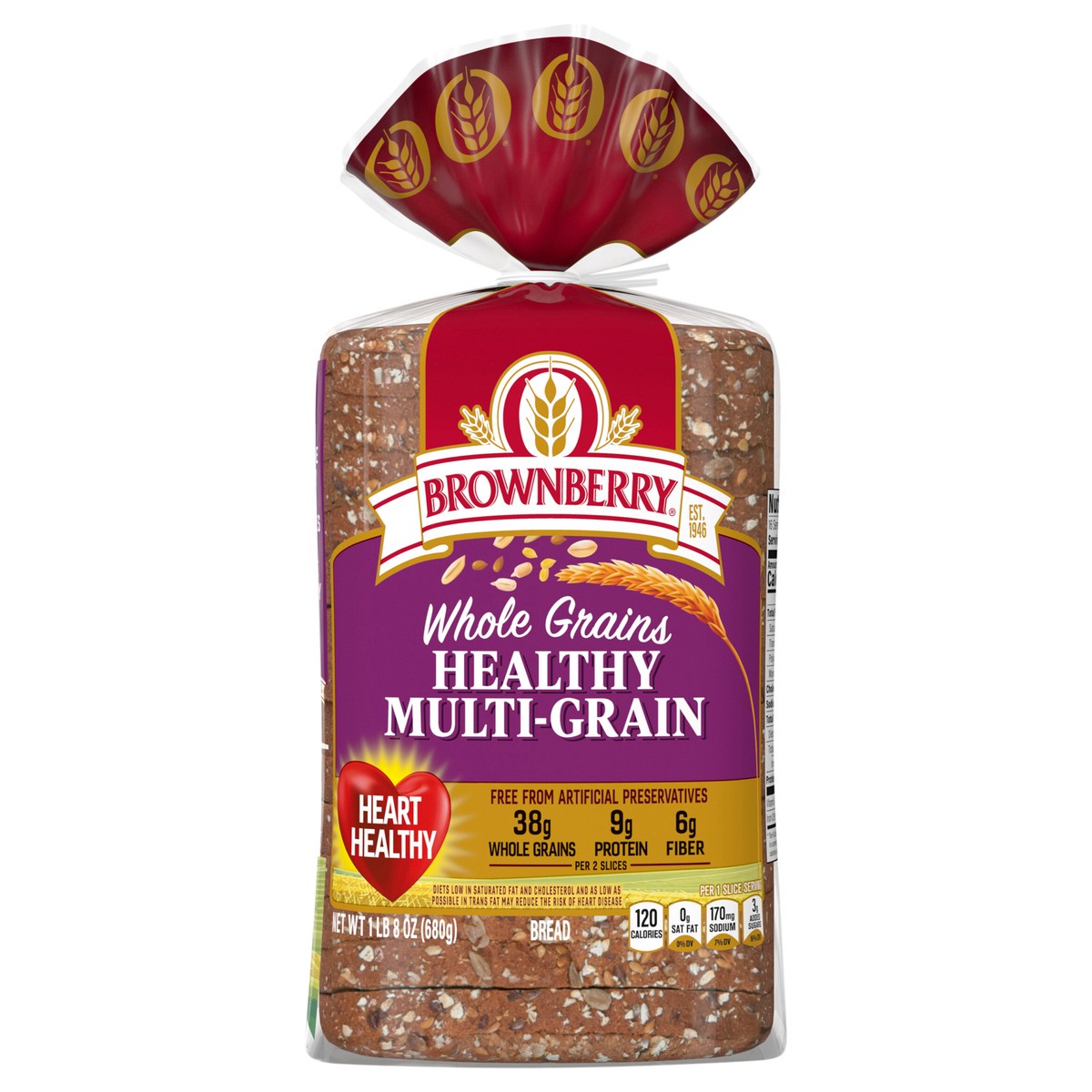 slide 1 of 30, Brownberry Multi-Grain Bread, 24 oz, 680 oz