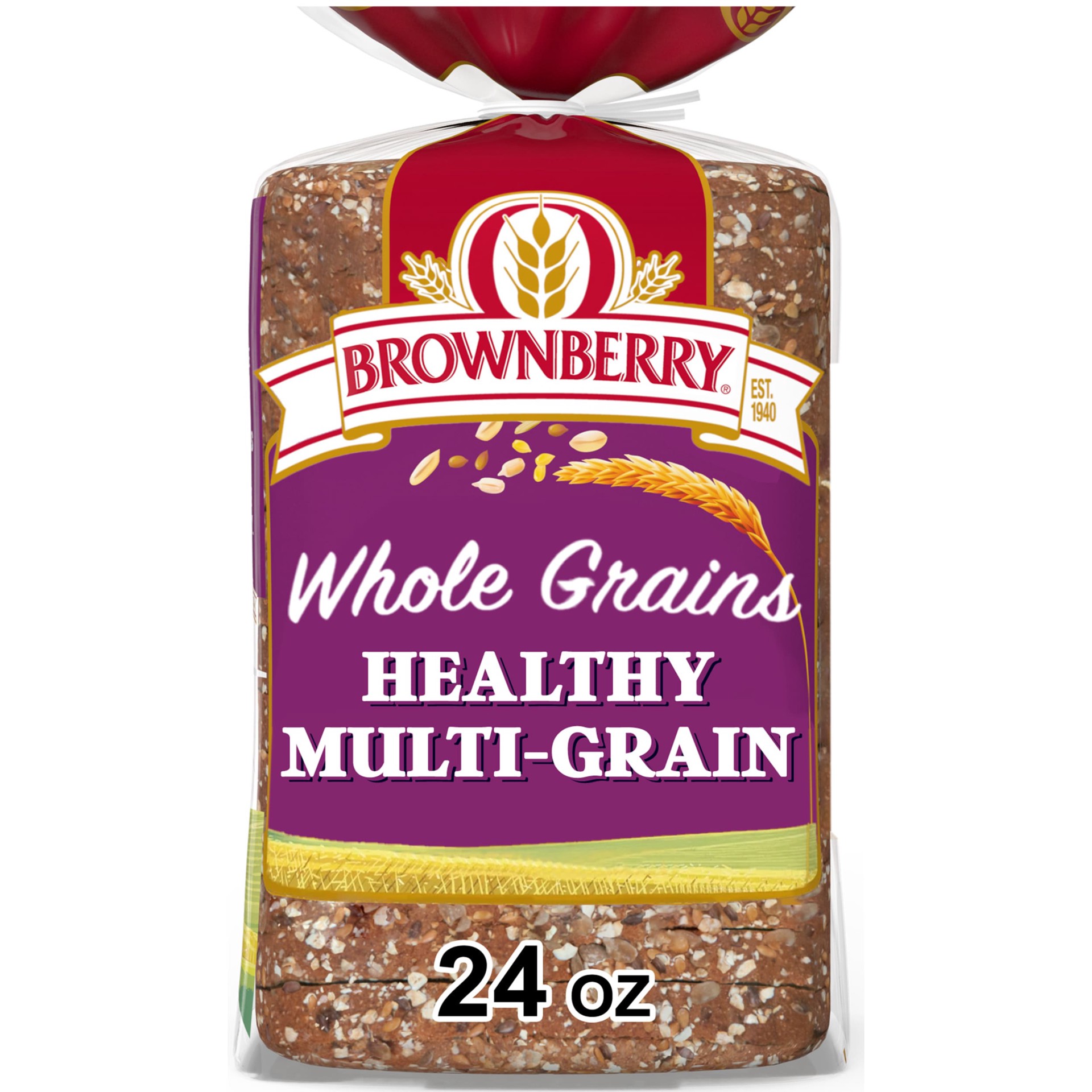 slide 1 of 30, Brownberry Multi-Grain Bread, 24 oz, Multigrain Bread, Bag, 24 oz