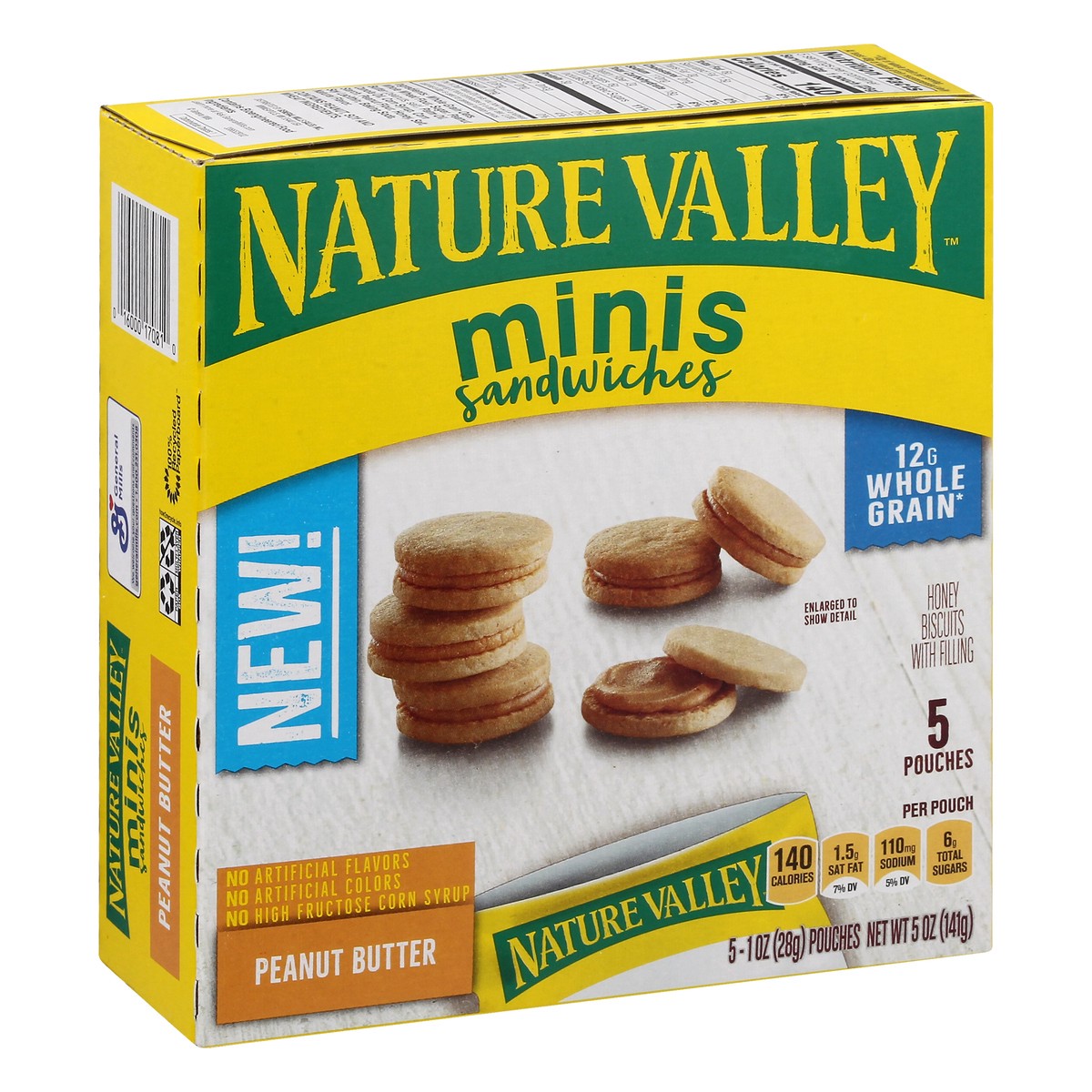 slide 2 of 9, Nature Valley Mini Peanut Butter Peanut Butter 5 ea, 5 ct