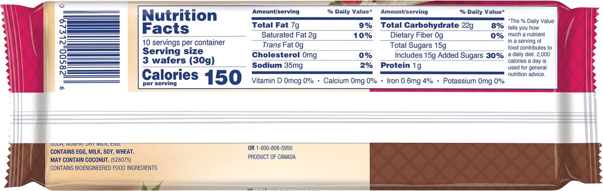 slide 8 of 14, Voortman Bakery Chocolate & Raspberry Wafers 10.6 oz, 10.6 oz