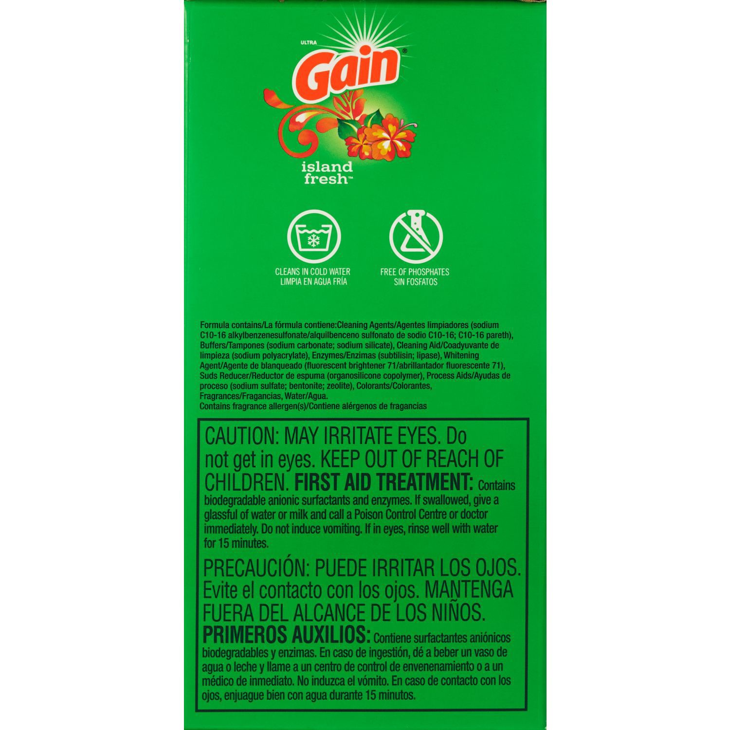 slide 4 of 5, Gain Ultra Powder Laundry Detergent, Island Fresh, 45 Oz, 40 oz