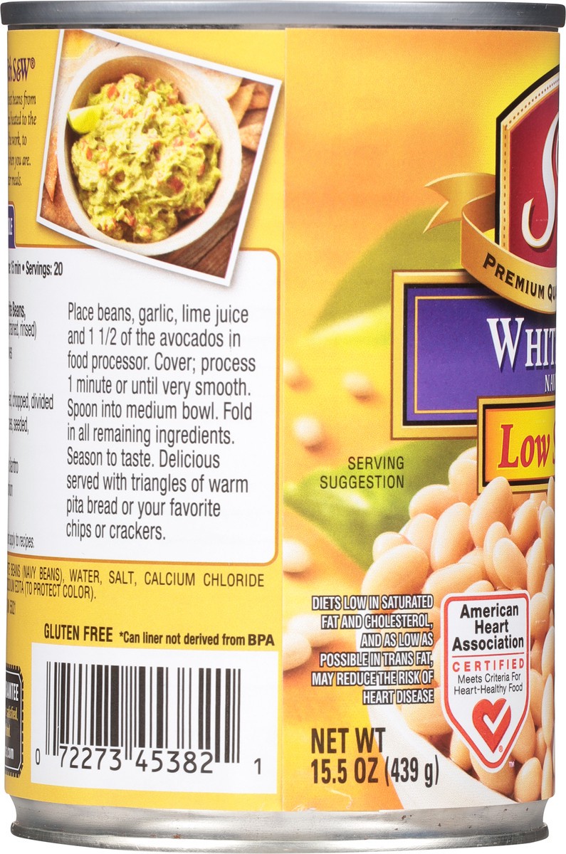 slide 11 of 11, S&W Navy Beans Low Sodium White Beans 15.5 oz, 