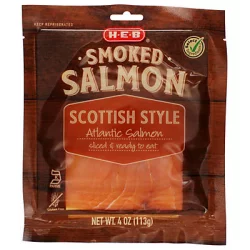 H-E-B Cold Smoked Atlantic Salmon Scottish Style