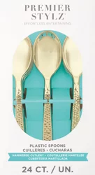 Unique Hammered Gold Spoons