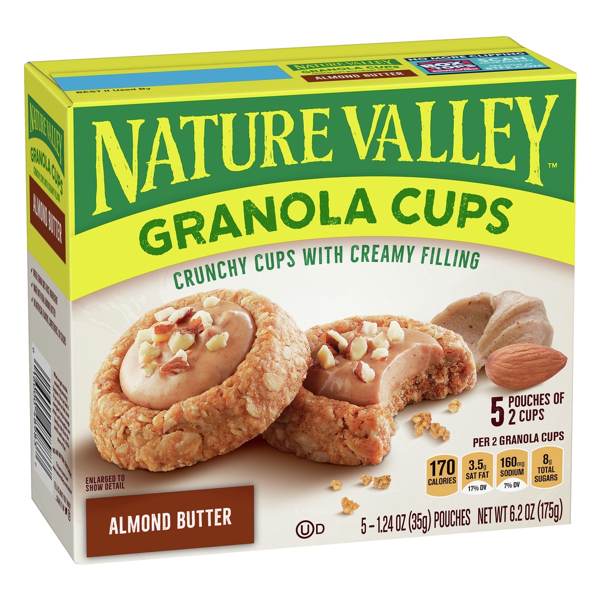 slide 2 of 9, Nature Valley 5 Pack Almond Butter Granola Cups 5 ea, 5 ct