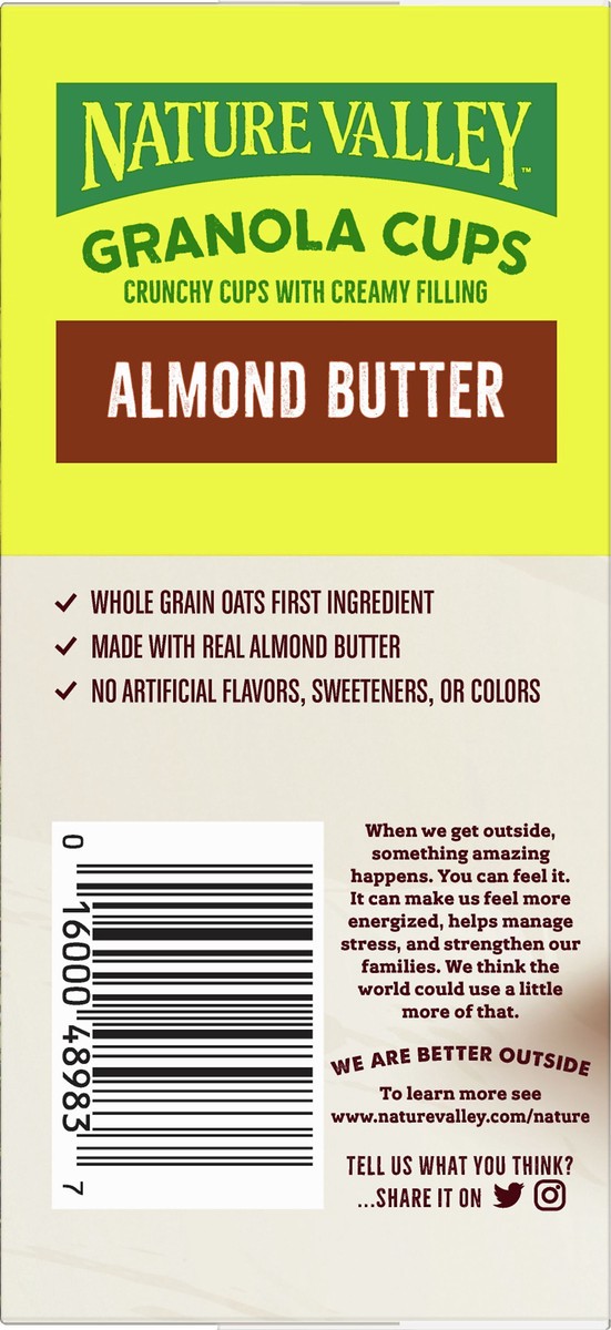 slide 9 of 9, Nature Valley 5 Pack Almond Butter Granola Cups 5 ea, 5 ct