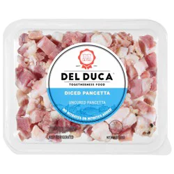Del Duca Diced Uncured Pancetta 4 oz