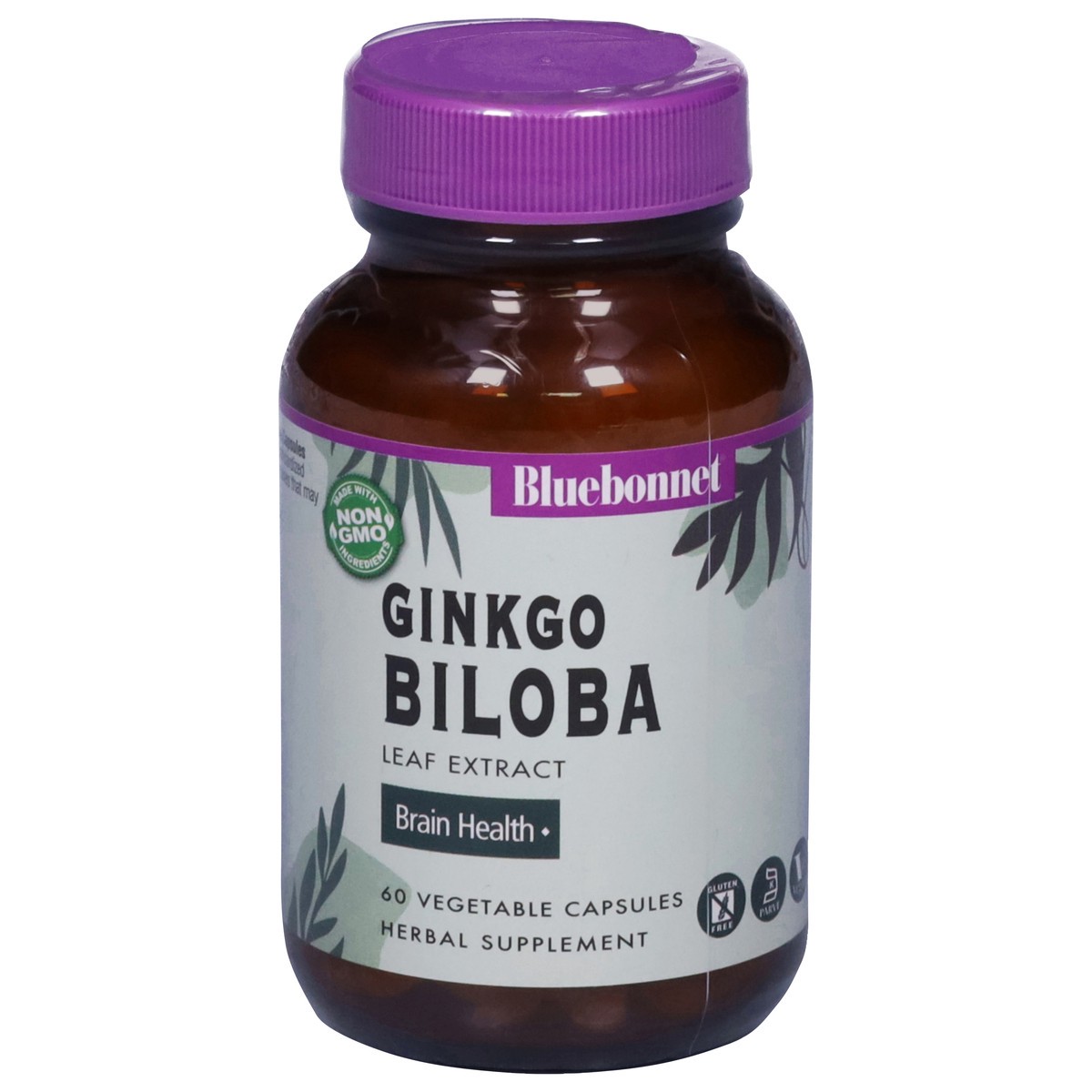 slide 2 of 13, Bluebonnet Nutrition Ginkgo Biloba 60 Vegetable Capsules, 60 ct