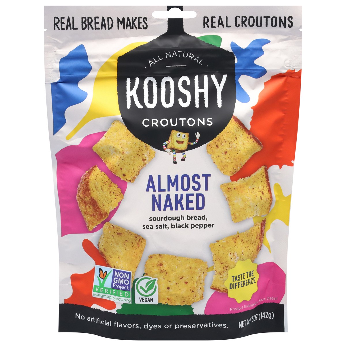 slide 3 of 4, Kooshy Almost Naked Croutons 5 oz, 5 oz