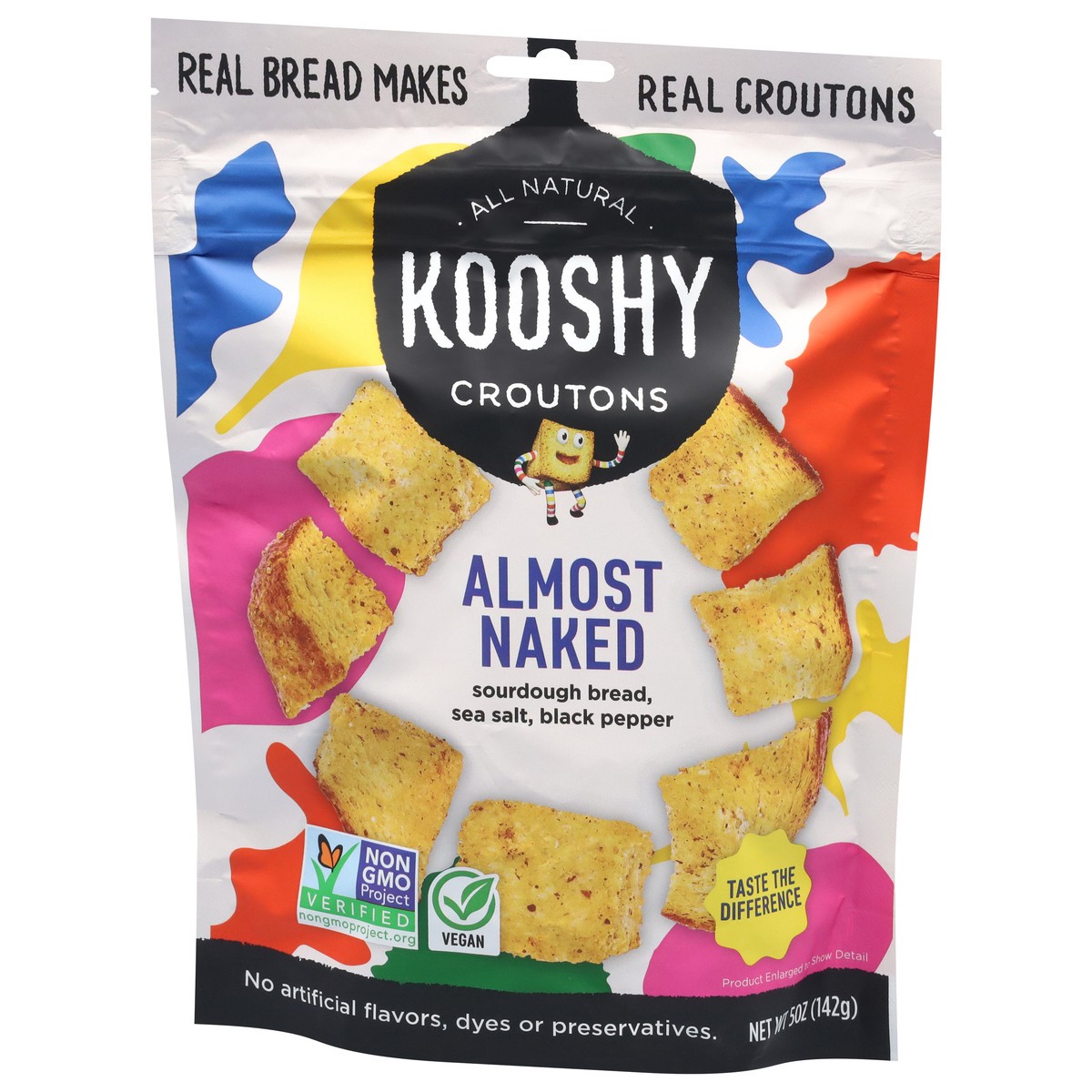slide 2 of 4, Kooshy Almost Naked Croutons 5 oz, 5 oz