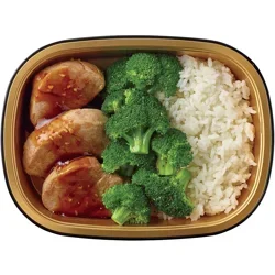 Meal Simple by H-E-B Ginger Soy Pork Tenderloin with Cilantro Rice & Broccoli