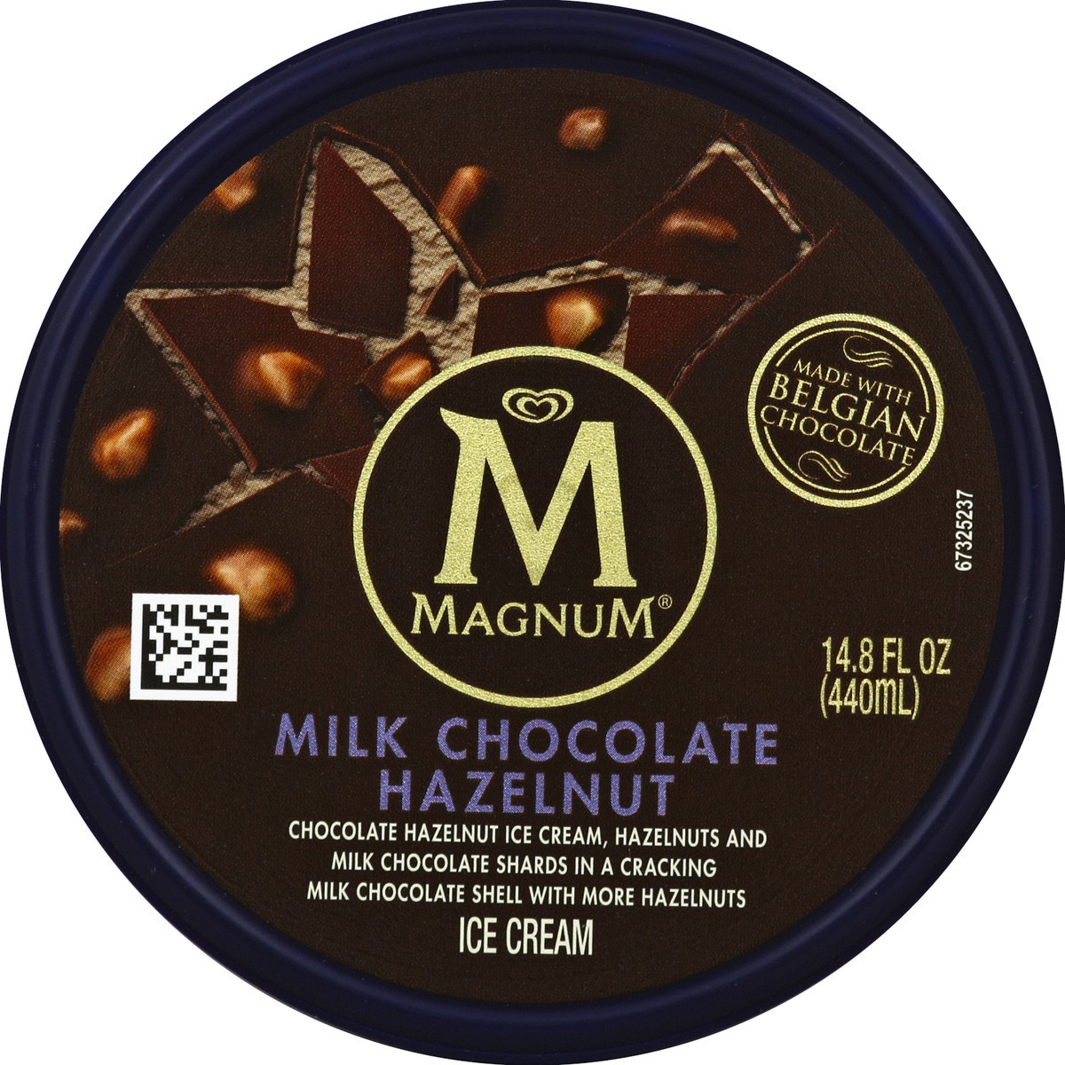 slide 2 of 6, Magnum Milk Chocolate Hazelnut Ice Cream, 14.8 fl oz