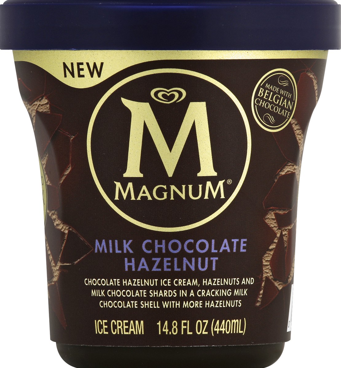 slide 5 of 6, Magnum Milk Chocolate Hazelnut Ice Cream, 14.8 fl oz