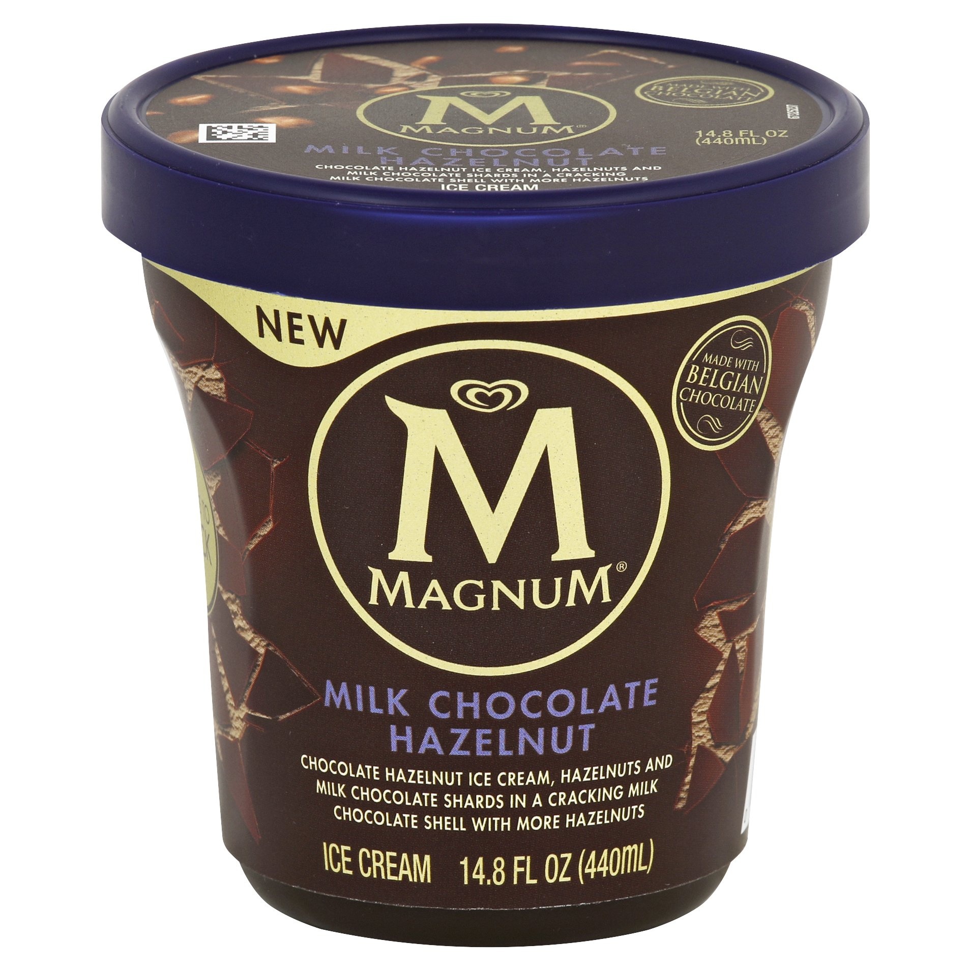 slide 1 of 6, Magnum Milk Chocolate Hazelnut Ice Cream, 14.8 fl oz