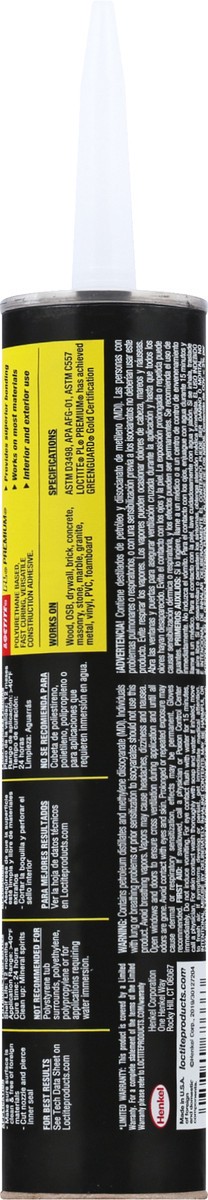 slide 8 of 9, Loctite Construction Adhesive 10 oz, 10 oz