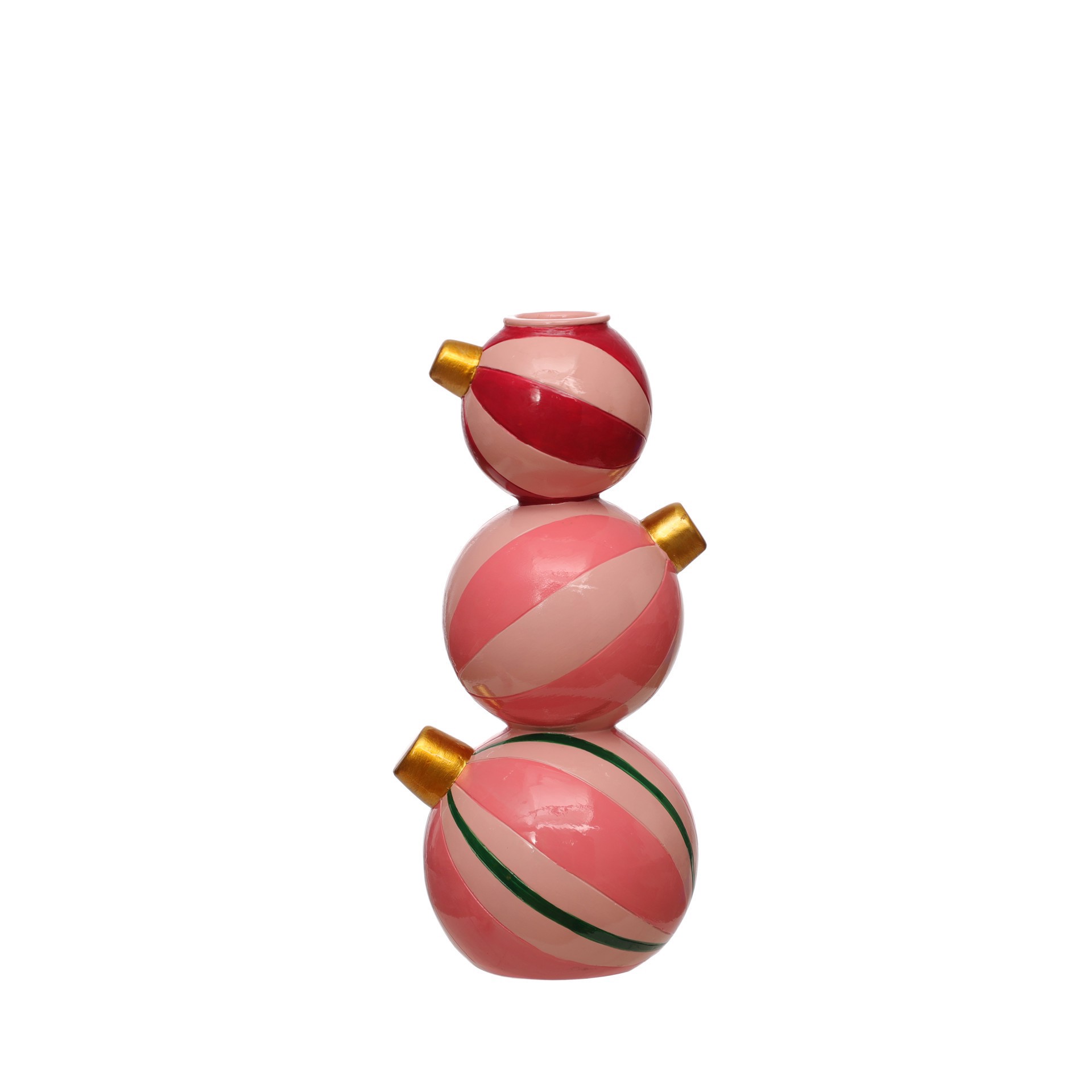 slide 3 of 3, 8" Ball Ornament Stack Candle Holder By Ashland, 8 in