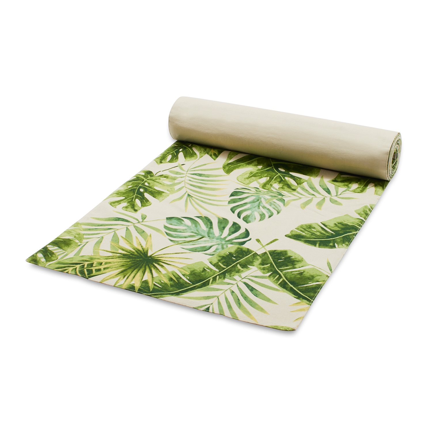 slide 1 of 1, Sur La Table Palm Leaf Table Runner, 108 in x 16 in