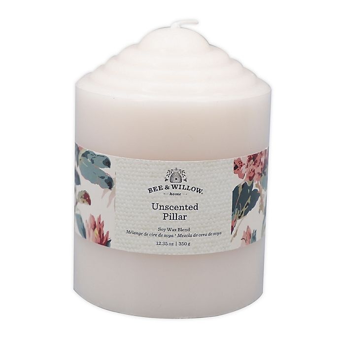 slide 1 of 1, Bee & Willow Home Unscented Pillar Candle - Ivory, 4 in