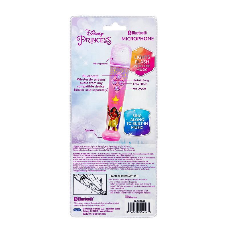 slide 6 of 7, Disney Princess Bluetooth Karaoke Microphone, 1 ct