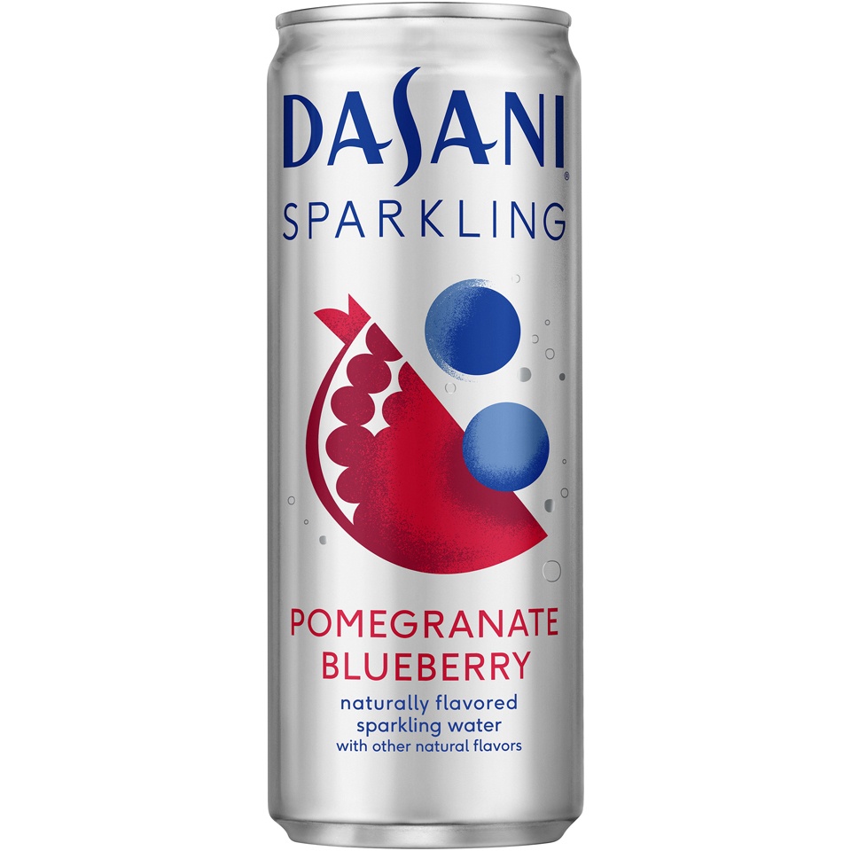slide 1 of 1, Dasani Pomegranate Blueberry Sparkling Water Beverage, 12 fl oz