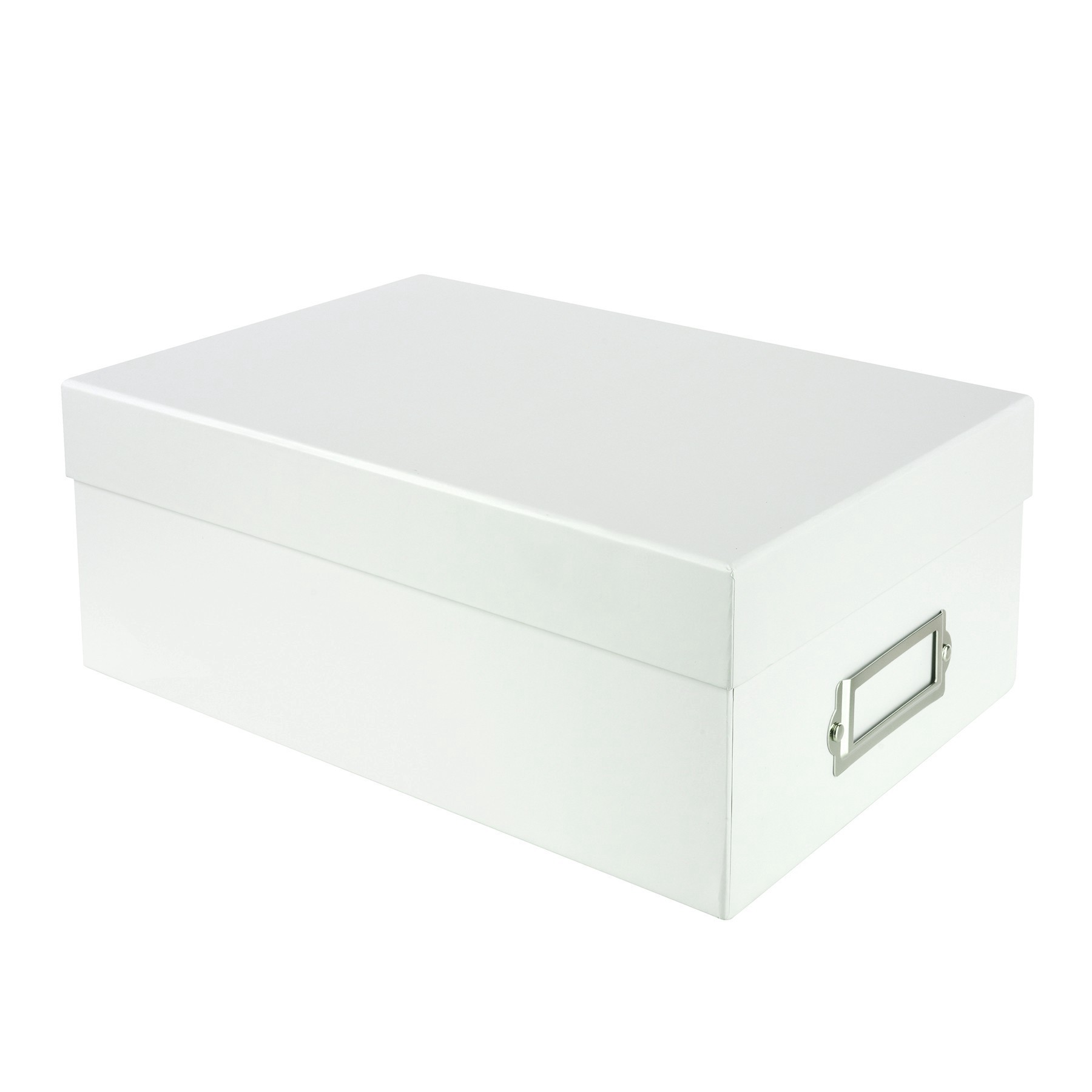 slide 3 of 3, Gray Photo Box By Simply Tidy, 11 in x 8 in x 4 in